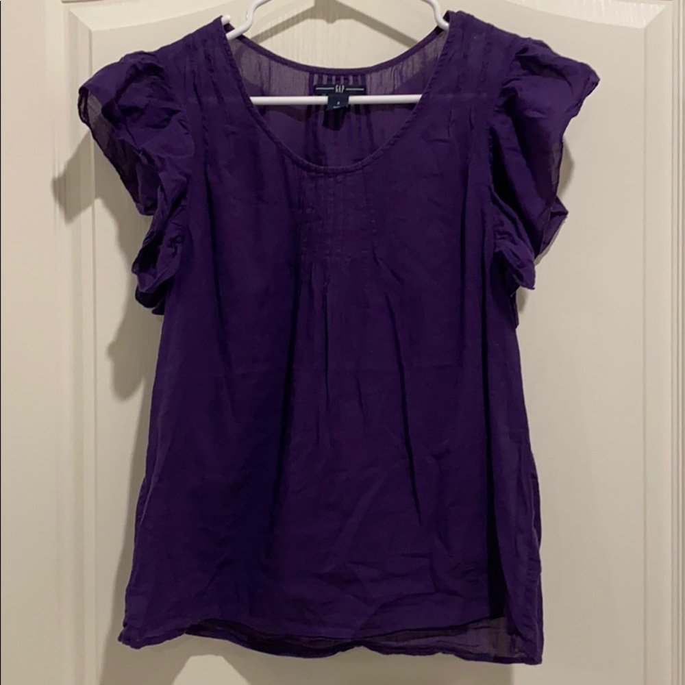 Gap. Purple cap sleeve top